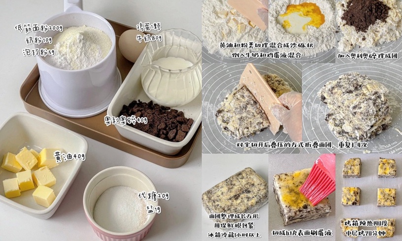 Oreo甜點食譜推薦!Oreo巴斯克蛋糕、竹炭毛巾捲好吃又好拍,麻糬&司康下午茶必備