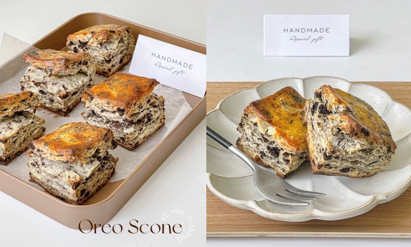 Oreo甜點食譜推薦!Oreo巴斯克蛋糕、竹炭毛巾捲好吃又好拍,麻糬&司康下午茶必備