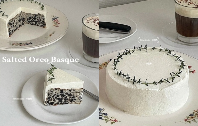 Oreo甜點食譜推薦!Oreo巴斯克蛋糕、竹炭毛巾捲好吃又好拍,麻糬&司康下午茶必備