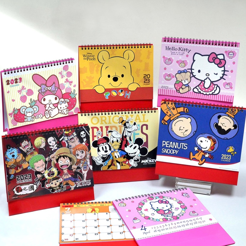 史努比年曆太萌!7-11「2023卡通年曆&日誌本」登場,Kitty、維尼、米奇和航海王通通有
