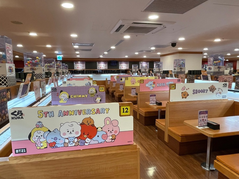 BT21粉衝藏壽司!藏壽司BT21集點活動,玻璃杯、造型抱枕不用抽免費送,加打卡店必朝聖