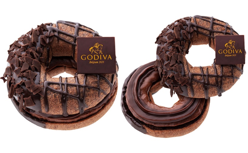 Mister Donut聯名GODIVA「經典可可波堤圈」,售價109元,開賣日:11/15