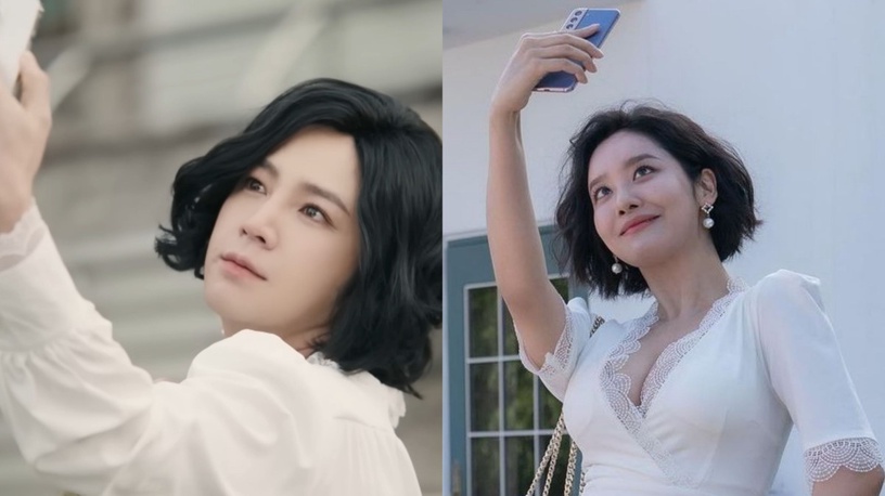張根碩神模仿《黑暗榮耀》空姐!9位韓劇男星「穿女裝」,李準基難超越 車銀優意外違和