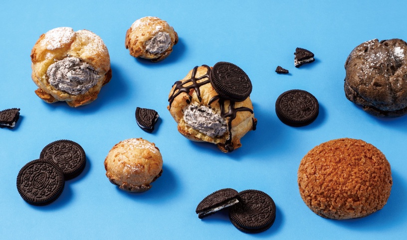 巧克力控開吃!beard papa’s聯名OREO推巧克力餅乾泡芙,OREO+香草內餡「這天」開賣