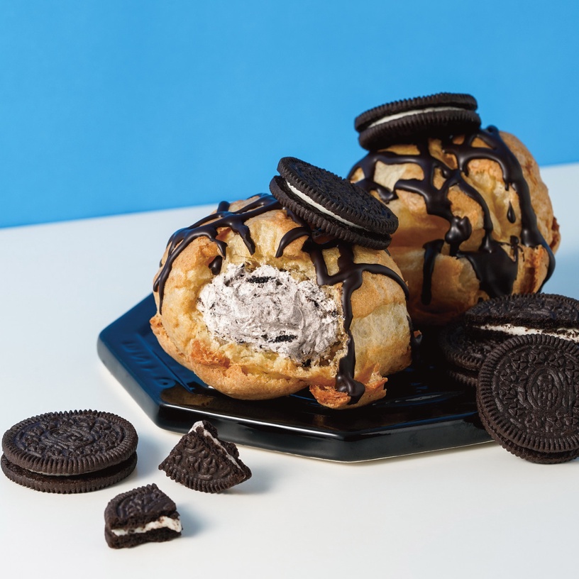 巧克力控開吃!beard papa’s聯名OREO推巧克力餅乾泡芙,OREO+香草內餡「這天」開賣