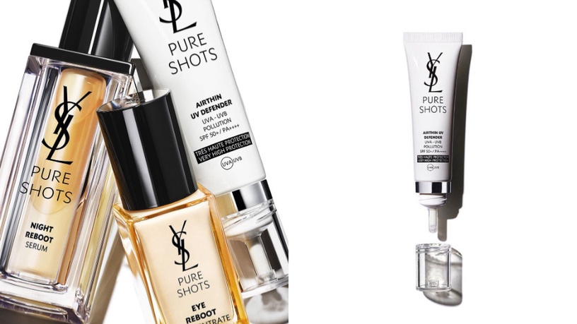 清爽薄透防曬推薦6:YSL 極效活萃輕盈UV防曬凝露