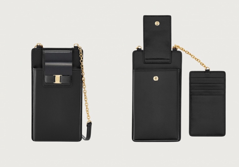 2022「精品手機袋」推薦：FERRAGAMO VARA蝴蝶結手機包，約NT$24,000