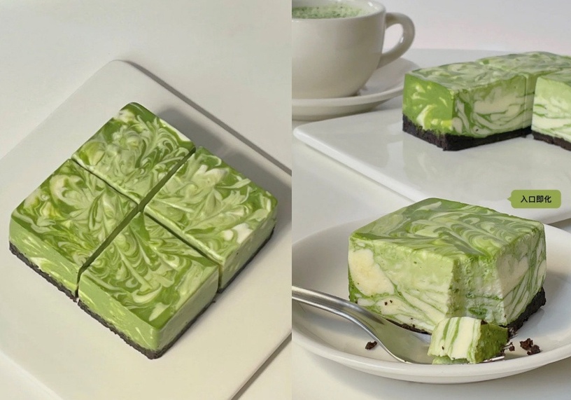 6款「抹茶甜點」食譜推薦!抹茶巴斯克、抹茶杯子蛋糕簡單好上手,大理石纹慕斯免烤箱