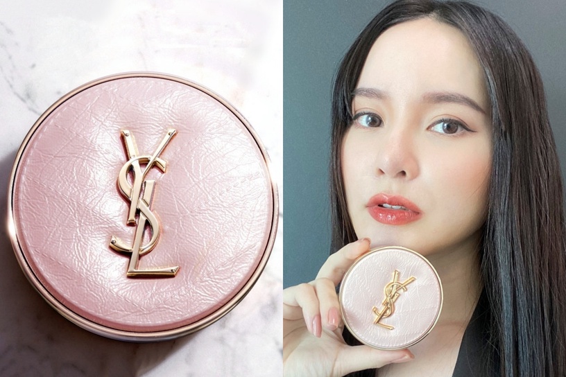 2023氣墊推薦:YSL 超模光感精華水氣墊 時尚霧粉版,NT2,750