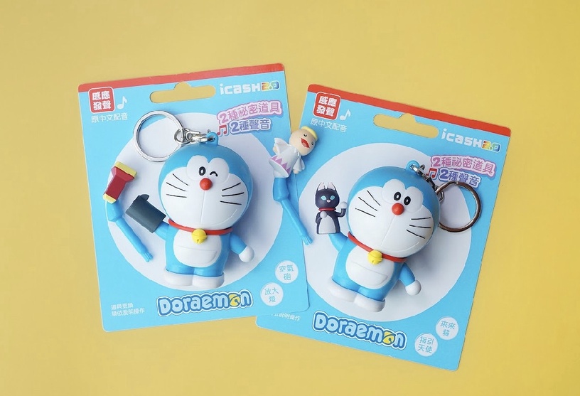 會變聲的哆啦A夢!「哆啦A夢變聲公仔icash2.0」登場,有2種表情4款道具配件,這天開賣