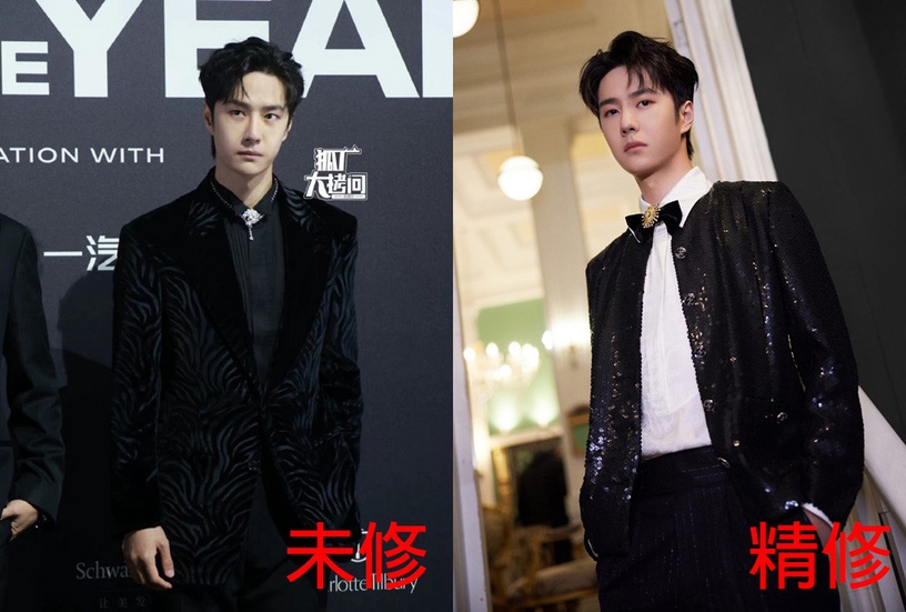 GQ盛典15位明星「精修vs.未修」!王鶴棣&李現同場比帥,白鹿像公主,田曦薇禮服很災難