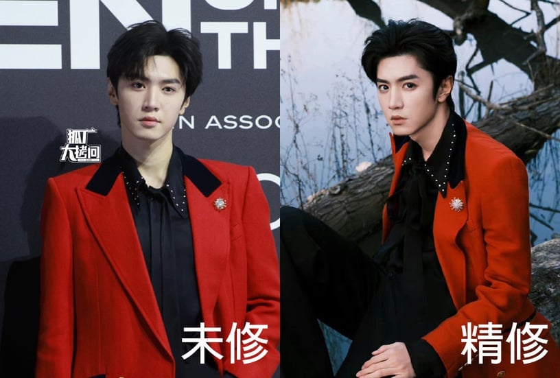 GQ盛典15位明星「精修vs.未修」!王鶴棣&李現同場比帥,白鹿像公主,田曦薇禮服很災難