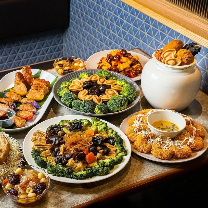 2023素食外帶年菜推薦!陽明春天、養心茶樓推異國風素食年菜,米其林認證年菜在這家