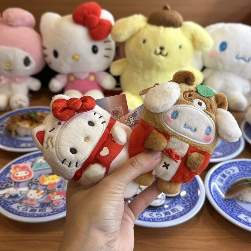 Kitty玩偶免費送!藏壽司聯名三麗鷗家族第二彈,送Kitty、布丁狗,集點再送Kitty提袋