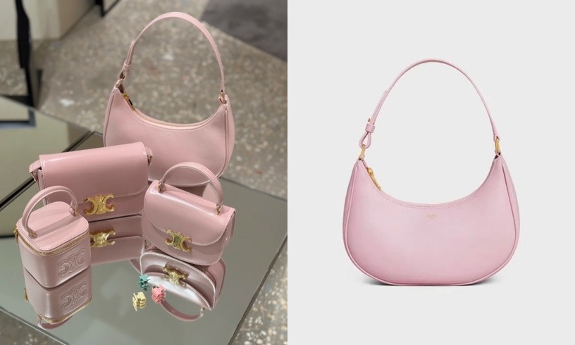 CELINE 2023春季「櫻花粉」太欠買!AVA腋下包、手提馬鞍包絕美必收,這款五萬有找