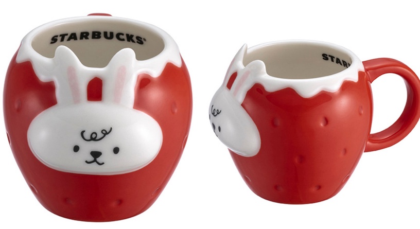 星巴克2023兔年限定「揚莓兔氣馬克杯」，售價：(12OZ)600元