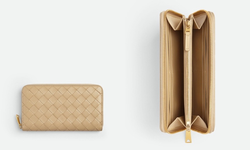2023精品長夾推薦:BOTTEGA VENTA Zip Around Wallet,NT$31,600