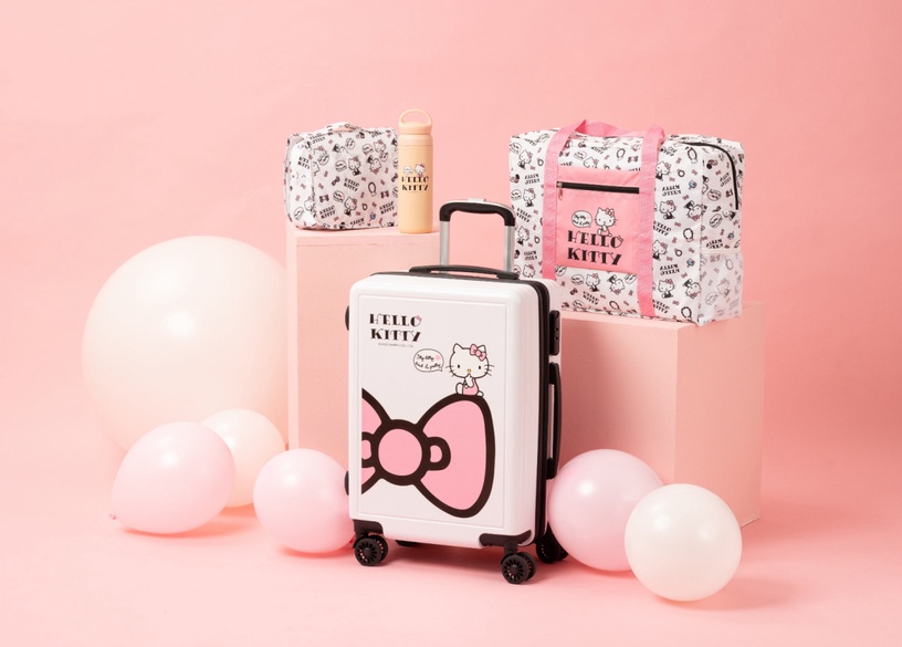 Kitty粉絲收!嘉義景點佐登妮絲XHello Kitty推聯名商品,可愛實用Kitty行李箱必收