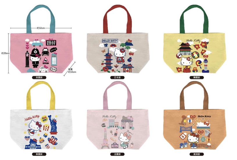 7-11「Hello Kitty玩遊世界提袋」加購99元,Kitty泡麵碗、疊疊杯、行李箱、相機超欠收