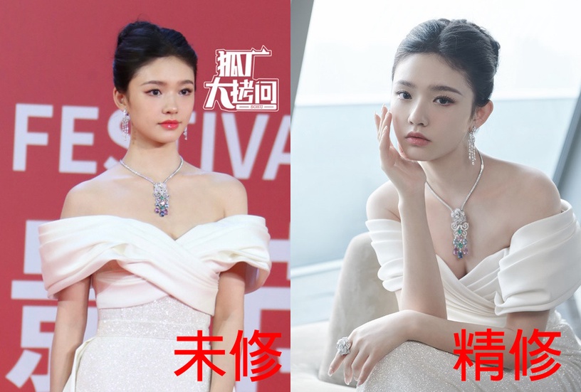 陸劇15位明星紅毯精修vs未修!楊冪依舊美,袁姍姍有差異,王一博張婧儀生圖驚人得好看