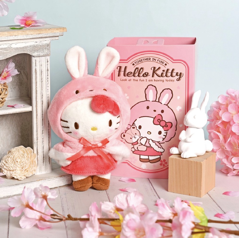 Kitty變身兔子!7-11「兔年HELLOKITTY」周邊:8吋Kitty兔玩偶、造型手錶,寬口杯必收