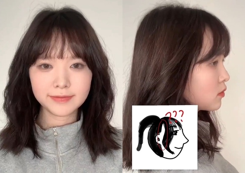 瀏海側髮縫好禿?「先剪後夾」兩步驟整理技巧必學,髮際線空洞消失、更修飾臉型
