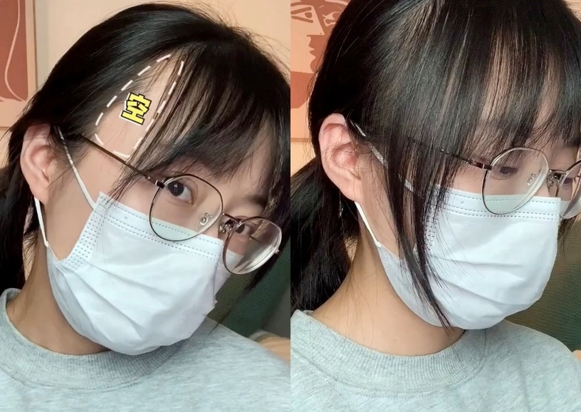 瀏海側髮縫好禿?「先剪後夾」兩步驟整理技巧必學,髮際線空洞消失、更修飾臉型
