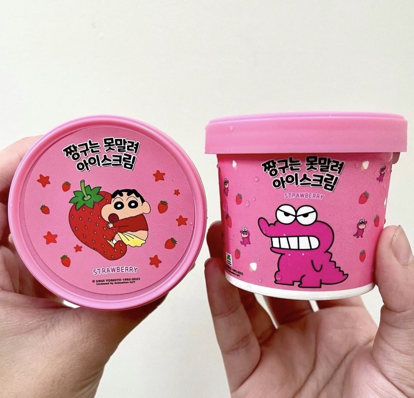 草莓控開吃!全家開賣「蠟筆小新草莓冰淇淋」吃得到草莓果肉,6折優惠快囤貨