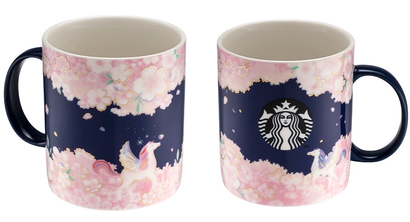 星巴克「櫻花季杯款」粉櫻星空馬克杯,售價650元