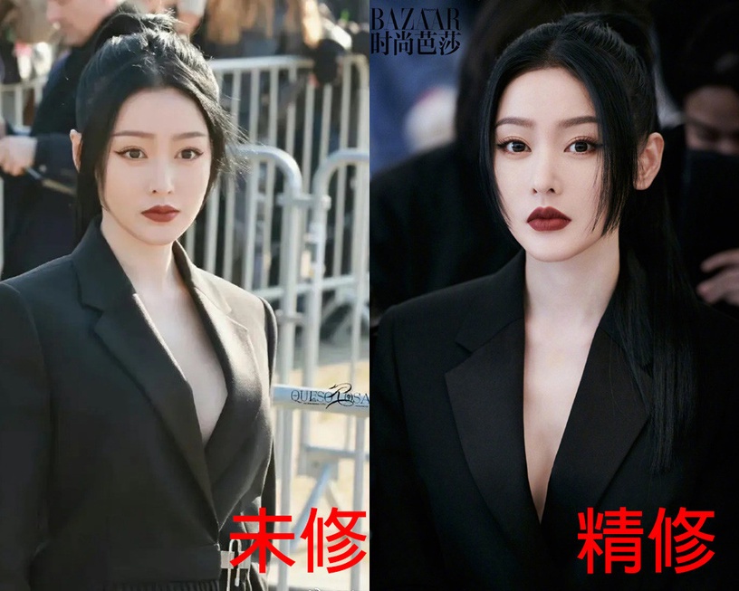 13位陸劇明星精修vs.未修!迪麗熱巴&劉亦菲美翻天,王楚然美豔,范冰冰是紅毯永遠的神