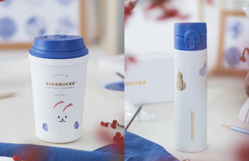 星巴克「克萊因藍萌兔星杯」登場