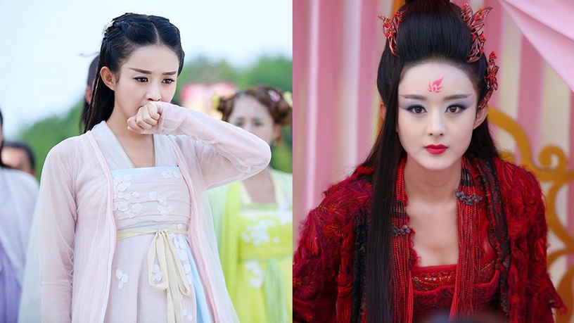 古裝劇9位女神「黑化」造型!楊冪美豔,楊超越紫眼影仍美,趙麗穎李蘭迪卻逃不過吐嘈