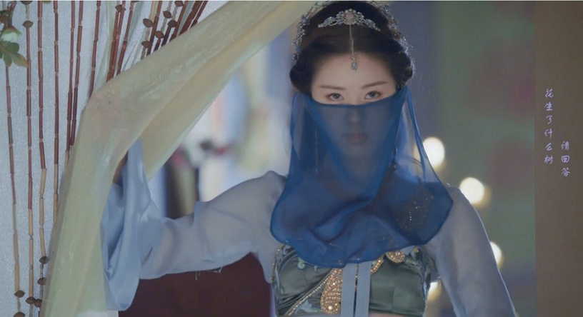 古裝劇9位「藍色面紗」美人!白鹿&趙露思誰更媚?趙麗穎冷豔,熱巴遮臉還是頂級大美人