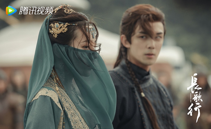 古裝劇9位「藍色面紗」美人!白鹿&趙露思誰更媚?趙麗穎冷豔,熱巴遮臉還是頂級大美人