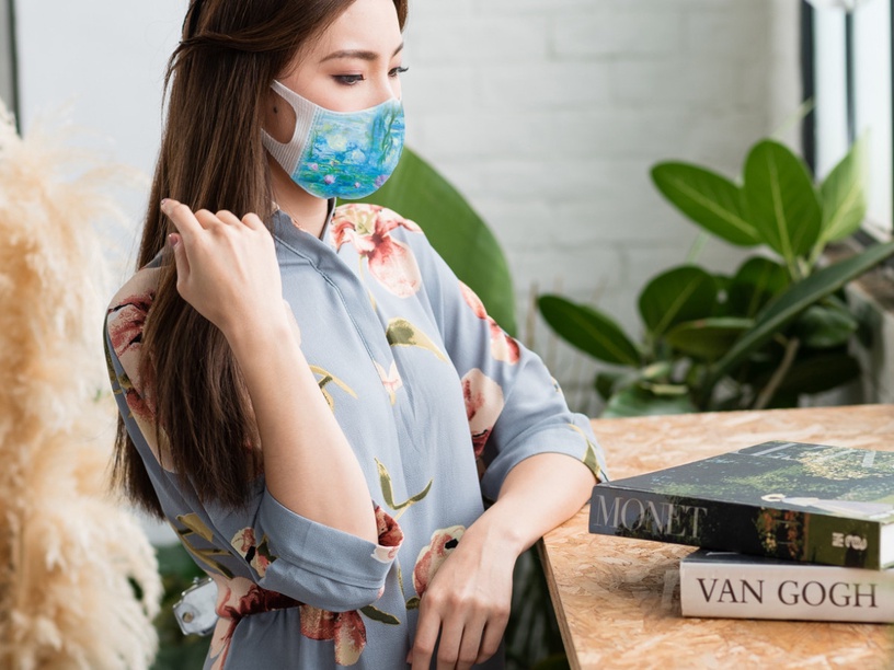 谷美人口罩_戴口罩的卡通图片(2)