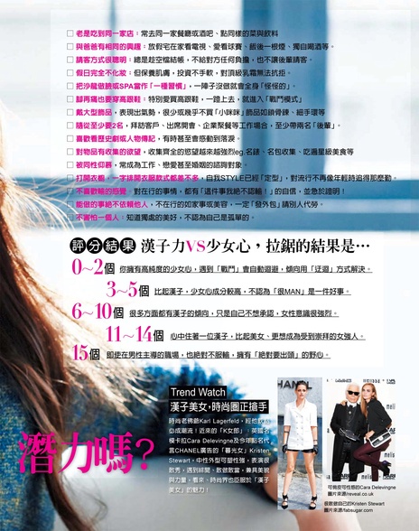 你有當「漢子美女」的潛力嗎?