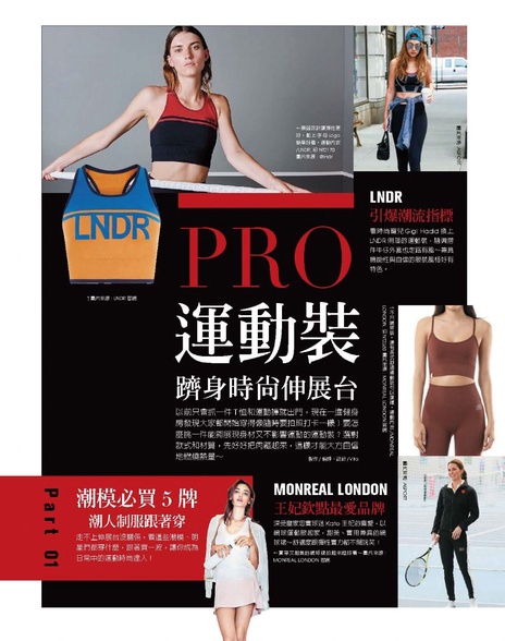 運動裝 PRO 躋身時尚伸展台